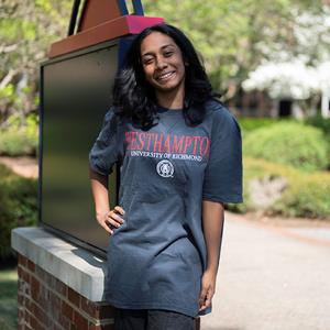 Blue 84 Tee with West Hampton University of Richmond with WH Seal in Navy -  1