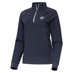 Image of Antigua Ladies Overtime Quarter Zip Navy