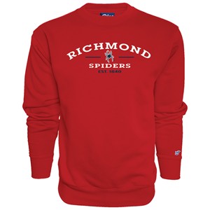 Blue 84 Embroidered Collegiate Crew -  red