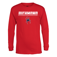 MV Sport Long Sleeve Tee with Richmond Mascot in Red