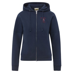 MV Sport Vintage Fleece Zip-Up Hoodie -  navy