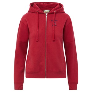 MV Sport Vintage Fleece Zip-Up Hoodie -  red