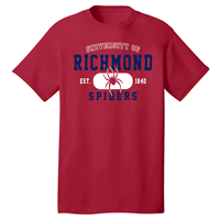 Freedom Wear Co Tee with University of Richmond EST Mascot 1840 Spiders in Red