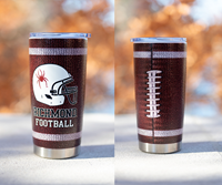 Richmond Helmet with Football Texture 20oz Tumbler