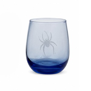 Stemless Blue Bottom Wine Glass - main view
