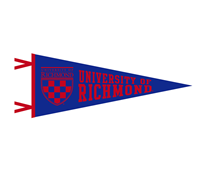 Crest University Of Richmond Wool Felt Pennant 30 Inch