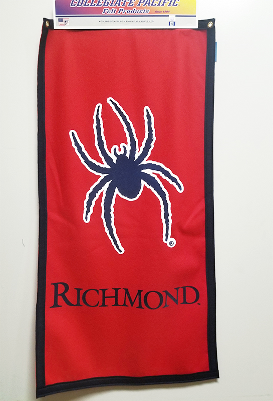 Banner hangs down measuring 36 x 18 inches (SKU 100427311029)
