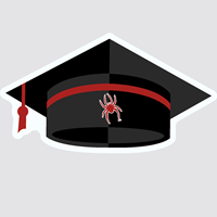 Image of Graduation Cap Magnet with Mascot