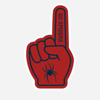 Image of Go Spiders Foam Finger 3.5 Inch Magnet