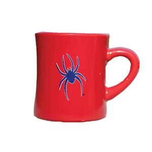 Nordic 10 oz Diner Mug with Mascot in Red - main view