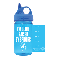 Image of Nalgene 12 oz Sustain Sippie I'm Being Raised by Spiders in Blue