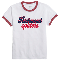 League Ladies Intramurel Ringer Tee with Richmond Spiders on Front