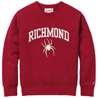 League Crew with Embroidered Richmond Mascot in Maroon