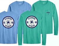 League Long Sleeve Pocket Tee with Back Graphic