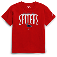 League Kids Youth Tumble Tee with Richmond Spiders Mascot Red