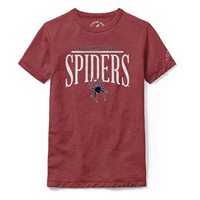 League Kids Youth Victory Tee with Richmond Spiders Mascot Heather Red