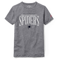 League Kids Youth Victory Tee with Richmond Spiders Mascot Heather Grey