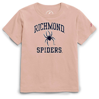 League Kids Youth Classic Richmnd Mascot Spiders Tee Dusty Rose