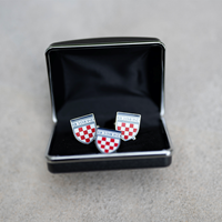 Jardine Cuff Links and Lapel Pin Set with Crest