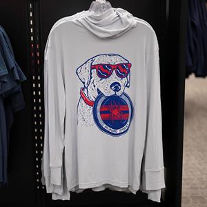 Duck Company Light Cozy Hoodie with Dog Graphic on Back