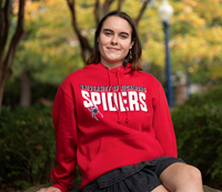 CI Sport Hoodie with University of Richmond Spiders Mascot in Red
