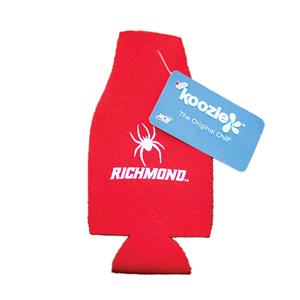 Bottle Koozie with Mascot Richmond in Red