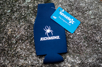 Bottle Koozie with Mascot Richmond in Navy