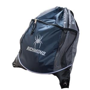 Carolina Sewn Drawstring Back Sack with Mascot Richmond in Grey and Navy