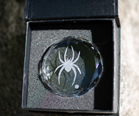 Campus Crystal Clear Optic Crystal Paperweight with Mascot