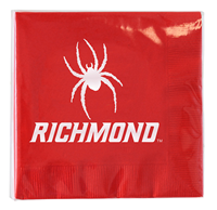 Spirit Products Napkins with Mascot Richmond in Red