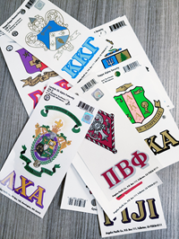 Greek Life Crest Decals