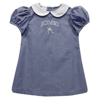 Vive La Fete Infant Dress in Navy and White with Richmond Mascot