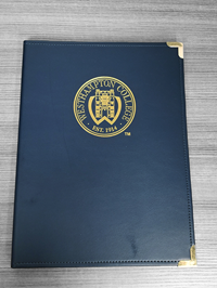 Samsill Navy Padholder with West Hampton Logo