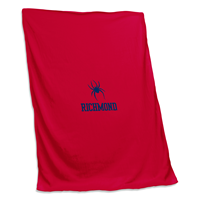 Logo Fleece Blanket with Mascot Richmond in Red