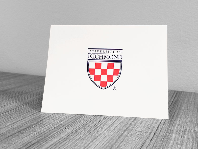 Set of 10 Blank Cards with Envelopes University of Richmond Crest (SKU 103345911126)