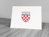 Set of 10 Blank Cards with Envelopes University of Richmond Shield