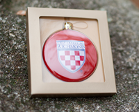 Jardine University of Richmond Shield Flat Ornament in Red