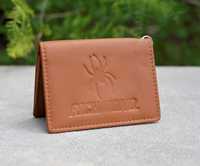 Jardine Embossed Mascot Richmond Snap ID Holder in Tan
