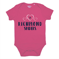 Garb Richmond Spiders Pink Onsie with Hearts