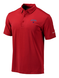 Columbia Golf Omni-Wick Polo with Richmond Mascot in Red
