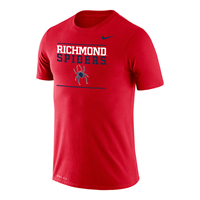 Nike Dri-Fit Short Sleeve Tee with Richmond Spiders Mascot in Red