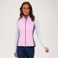 ZeroRestriction Full Zip Ladies Vest with Mascot Richmond in Pink