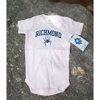 Creative Knitwear Infant Onesie with Richmond Mascot in Pink