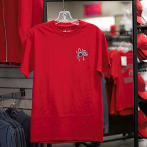 Freedom Wear Co Tee with Mascot UR on Left Chest in Red
